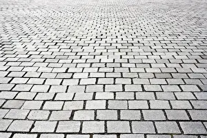 Empty City Street Scene Stampe: Pavement surface
