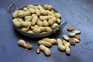 Still Life Cuisine Stampe: Peanuts in shell, Germany
