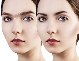 Eyebrow Correction Stampe: Perfect eyebrows before and after correction
