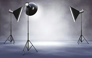 Gloomy Atmosphere Stampe: picture of a studio background