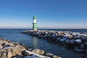 Stampa con cornice : Il molo a Warnemünde in inverno Il molo a Warnemünde in inverno
