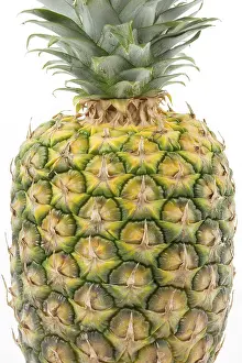 White Studio Background Images Stampe: Whole pineapple on a white background