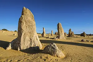 Australian Desert Landscapes Stampe: The Pinnacles limestone formations