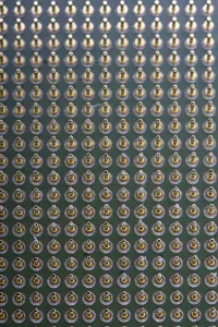 Personal Computer Components Stampe: Detail of the pins of a microprocessor