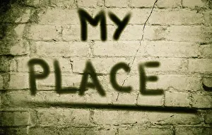 Symbolic Picture Concept Stampe: My Place Concept