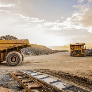 Deserted Construction Site Stampe: Platinum Palladium Mining and processing