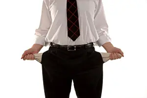 Business Failure Icon Stampe: Empty pockets