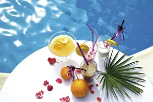 Refreshing Cocktails Stampe: Poolside drinks, refreshing