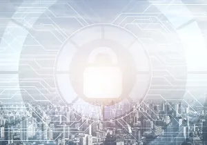 Secure Data Protection Stampe: Cryptography and encryption algorithm concept