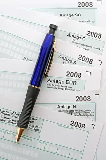 Symbolic Tax Image Stampe: Pre-printed forms, tax declaration