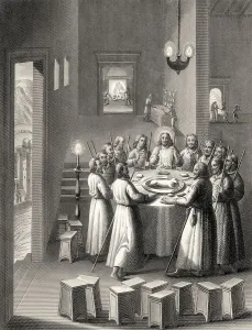 Jerusalem District Landmarks Stampe: Preparation for the Last Supper