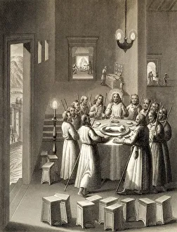 Religious Texts Scripture Stampe: Preparation for the Last Supper