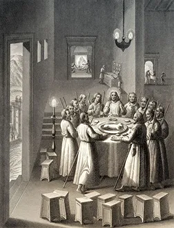 Christianity Depiction In Art Stampe: Preparation for the Last Supper