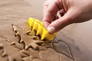 Homemade Gingerbread Recipe Stampe: Preparing easter gingerbread cookies