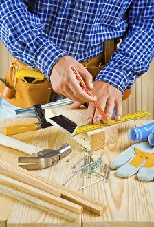 Woodworking Tools Stampe: Process of layering