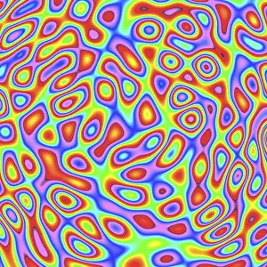 Colorful Abstract Pattern Stampe: Psychedelic background with colourful