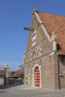 German Renaissance Architecture Stampe: Raesfeld moated castle, outer bailey