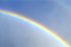 Prismatic Colors In The Sky Stampe: Rainbow in the sky