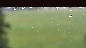 Text Free Background Image Stampe: Raindrops hanging on the window frame