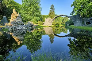 Rakotz Bridge Germany Stampe: Rakotz Bridge, also Devil's Bridge