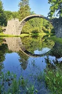 German Landmarks Europe Stampe: Rakotz Bridge, also Devil's Bridge