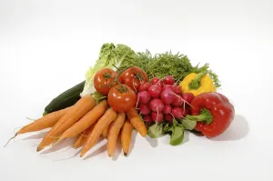 Vitamin C Fruits Stampe: Raw vegetable