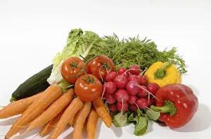Vitamin Rich Vegetables Stampe: Raw vegetable