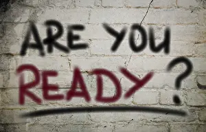Stormy Weather Symbol Stampe: Are You Ready Concept