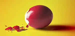 Red Easter Egg Stampe: Red Easter egg