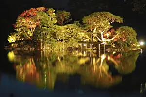 Honshu Island Photography Stampe: Reflected on the surface of the water
