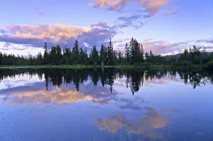 Red Sky At Dawn Stampe: Reflection