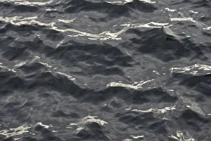 Central Europe Water Features Stampe: Reflection, reflections on the undulating water surface