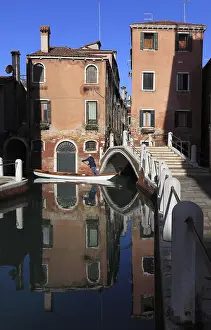 Venice UNESCO Site Stampe: Reflection in the Rio delle Eremite
