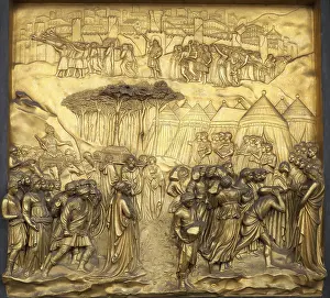 Christian Scripture Depiction Stampe: Relief The Downfall of Jericho