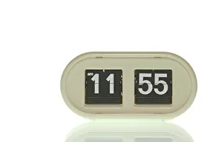 Time Pressure Stampe: Retro clock with five to twelve