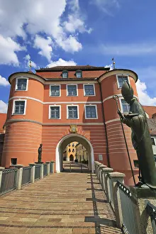 Deserted Old Town Germany Stampe: Rieder Tor