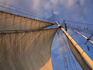 German Sailing Vessel Stampe: Rigging of a sailing ship