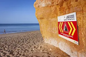 Unstable Cliffs Portugal Stampe: ROCKFALL UNSTABLE CLIFFS