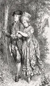 German Traditional Attire Stampe: Rococo style