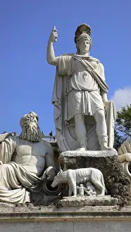 Historic City Centre In Italy Stampe: Romulus and Remus