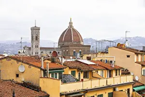 Old Town Florence Italy Stampe: Above the rooftops of Florence