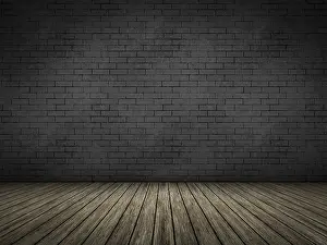 Minimalistic Architectural Style Stampe: An empty room background for your own content