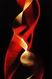 Indoor Studio Shot Stampe: Rotating thread illuminated with a stroboscopic flash