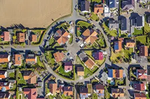 Ruhr District Germany Stampe: Round developing area Buderich