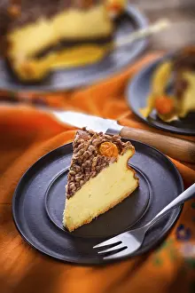 Country Style Dessert Stampe: Rustic cheesecake