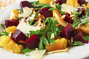 Beet Salad Recipe Stampe: A salad made with chunks of beet