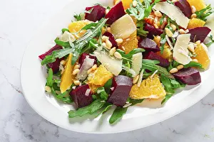 Beet Salad Recipe Stampe: A salad made with chunks of beet