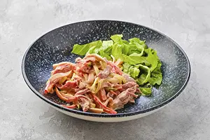 Weight Loss Meal Ideas Stampe: Salad with pulled beef and vegetables