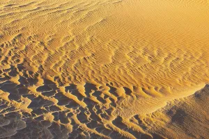 Arabian Peninsula Sand Structure Stampe: Sand structure formed by the wind