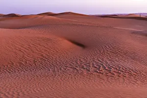 Arabian Peninsula Sand Structure Stampe: Sand structure formed by the wind